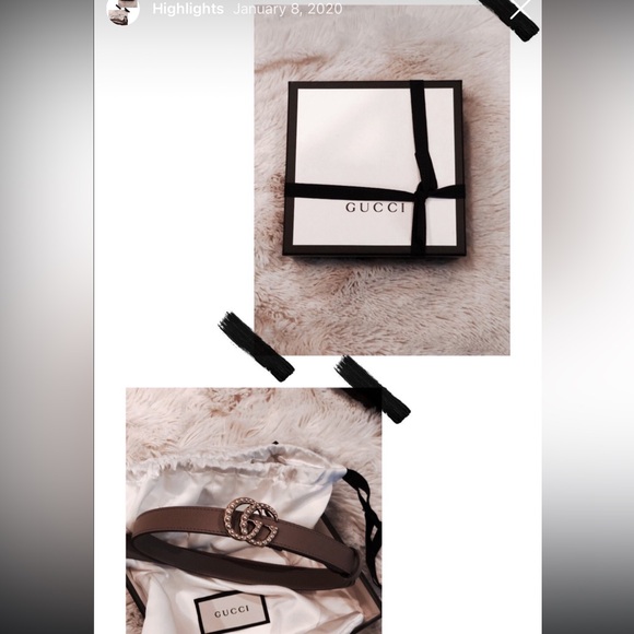 Authentic Gucci Pearl Belt- Porcelain Rose - Picture 5 of 5